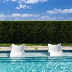 Panama Jack Wave In-Pool Chaise Lounger Set of 2, Built-In Drain