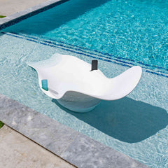 Panama Jack Wave In-Pool Chaise Lounger Set of 2, Built-In Drain