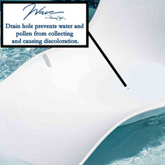 Panama Jack Wave In-Pool Chaise Set 2-Pack with End Table, Drain Hole