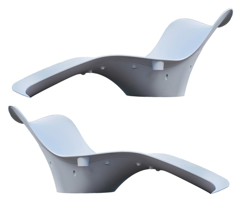 Panama Jack Set of 2 Wave In-Pool Chaise Lounger