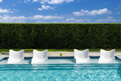 Panama Jack Wave In-Pool Chaise Lounge Set of 4 - Built-In Drain Hole