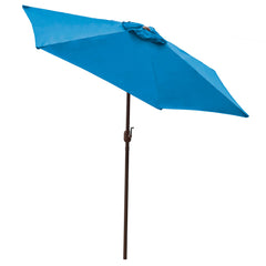 Panama Jack Blue 9 ft Aluminum Patio Umbrella Crank & Tilt