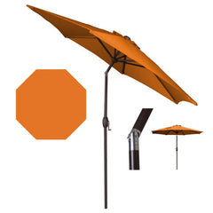 Panama Jack Orange 9 Ft Alum Patio Umbrella Crank & Tilt