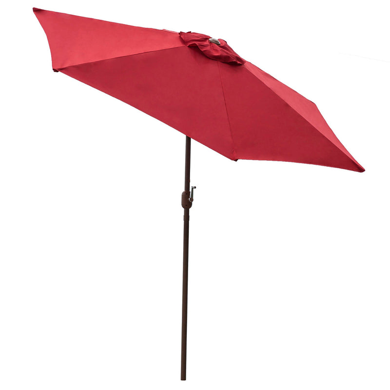 Panama Jack Red 9 ft Aluminum Patio Umbrella - Crank & Tilt