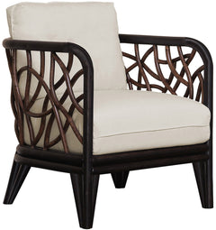Panama Jack Trinidad Lounge Chair - Black Rattan, Cushions