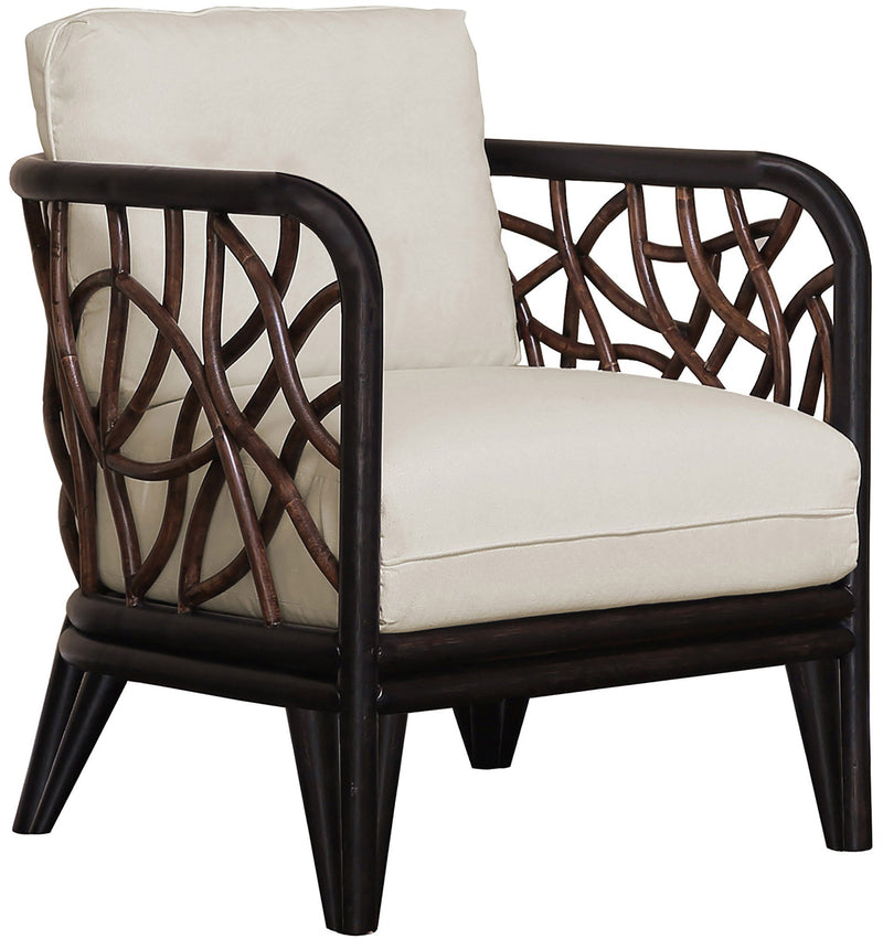 Panama Jack Trinidad Lounge Chair - Black Rattan, Cushions