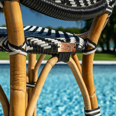 Panama Jack Nerea Counter Stools, Set of 2, Natural Rattan Frame