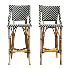 Panama Jack Paige Bar & Counter Stools Rattan Frame Seating