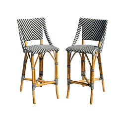 Panama Jack Paige Bar & Counter Stools Rattan Frame Seating