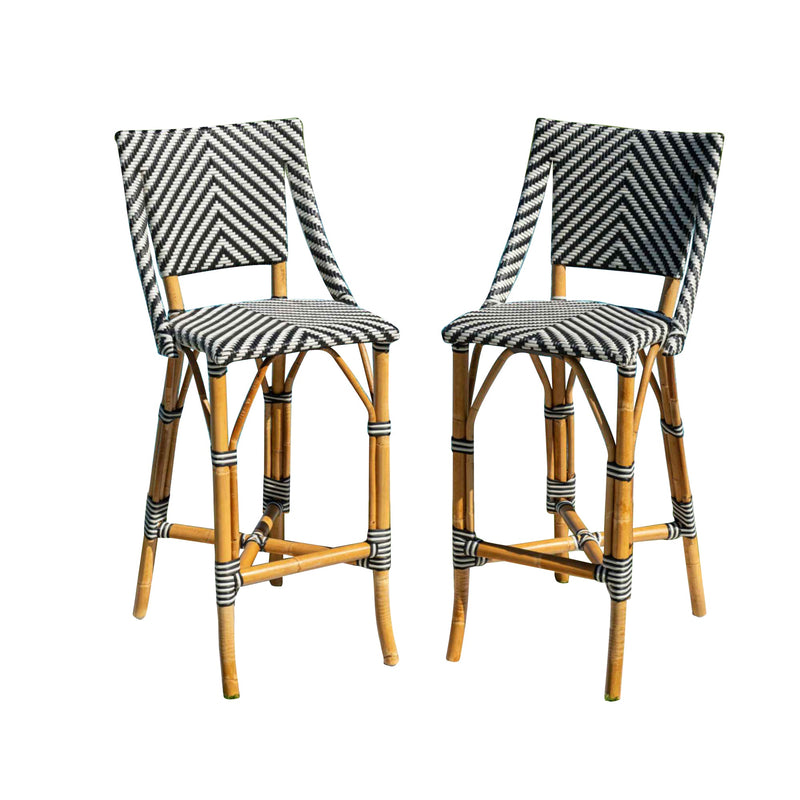 Panama Jack Paige Bar & Counter Stools Rattan Frame Seating