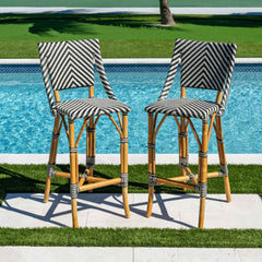 Panama Jack Paige Bar & Counter Stools — Supportive Backrest