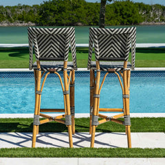 Panama Jack Paige Bar & Counter Stools — Supportive Backrest