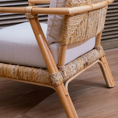 Panama Jack Montego Bay Armchair - Natural Rope Frame.