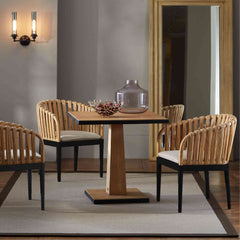 Panama Jack Java Dining Chair, Natural Pencil Rattan Accent
