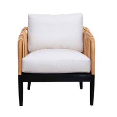 Panama Jack Java Lounge Chair with Beige Cushion for Sunroom