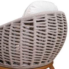 Panama Jack Tulum Armchair Natural Seagrass Greywash Finish