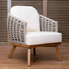 Panama Jack Tulum Armchair Natural Seagrass Greywash Finish