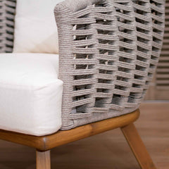 Panama Jack Tulum Armchair Natural Seagrass Greywash Finish