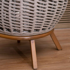 Panama Jack Tulum Armchair Natural Seagrass Greywash Finish