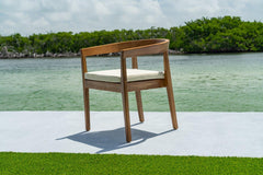 Panama Jack Bali Teak 5-Piece Square Dining Set with Cushions, Grade A