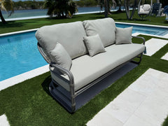 Panama Jack Dove 4-Piece Seating Set - Outdoor Aluminum Frame