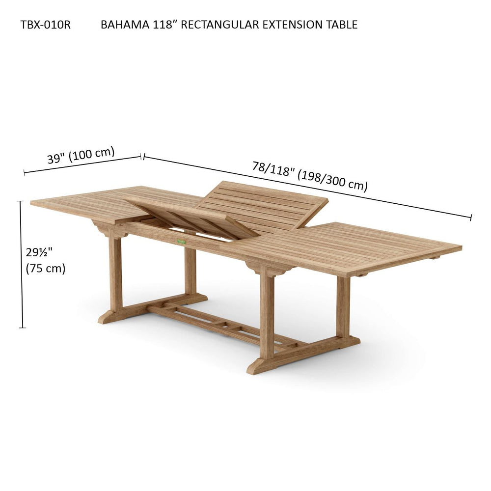 Bahama 10-Foot Rectangular Extension Table - image 6