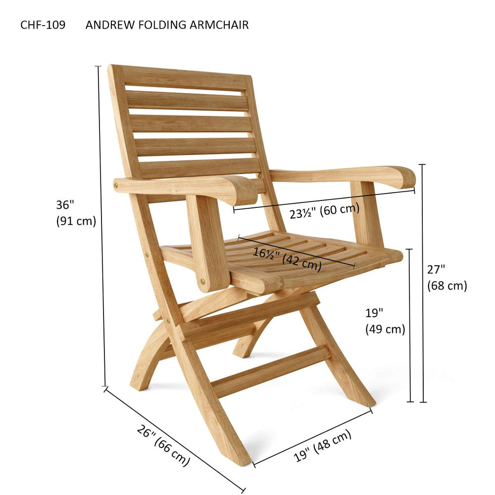 Andrew Folding Armchair (sell & price per 2 chairs only) - image 3