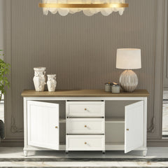Chenon Sideboard - White & Brown - image 3