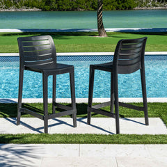 Leva Set of 2 Barstools - Anthracite - image 3