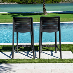 Leva Set of 2 Barstools - Anthracite - image 5