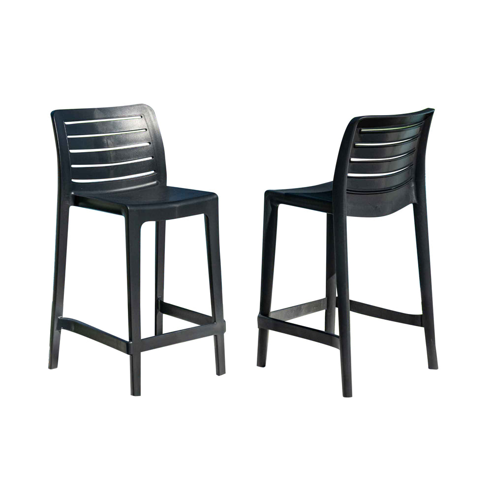 Leva Set of 2 Barstools - Anthracite - image 8