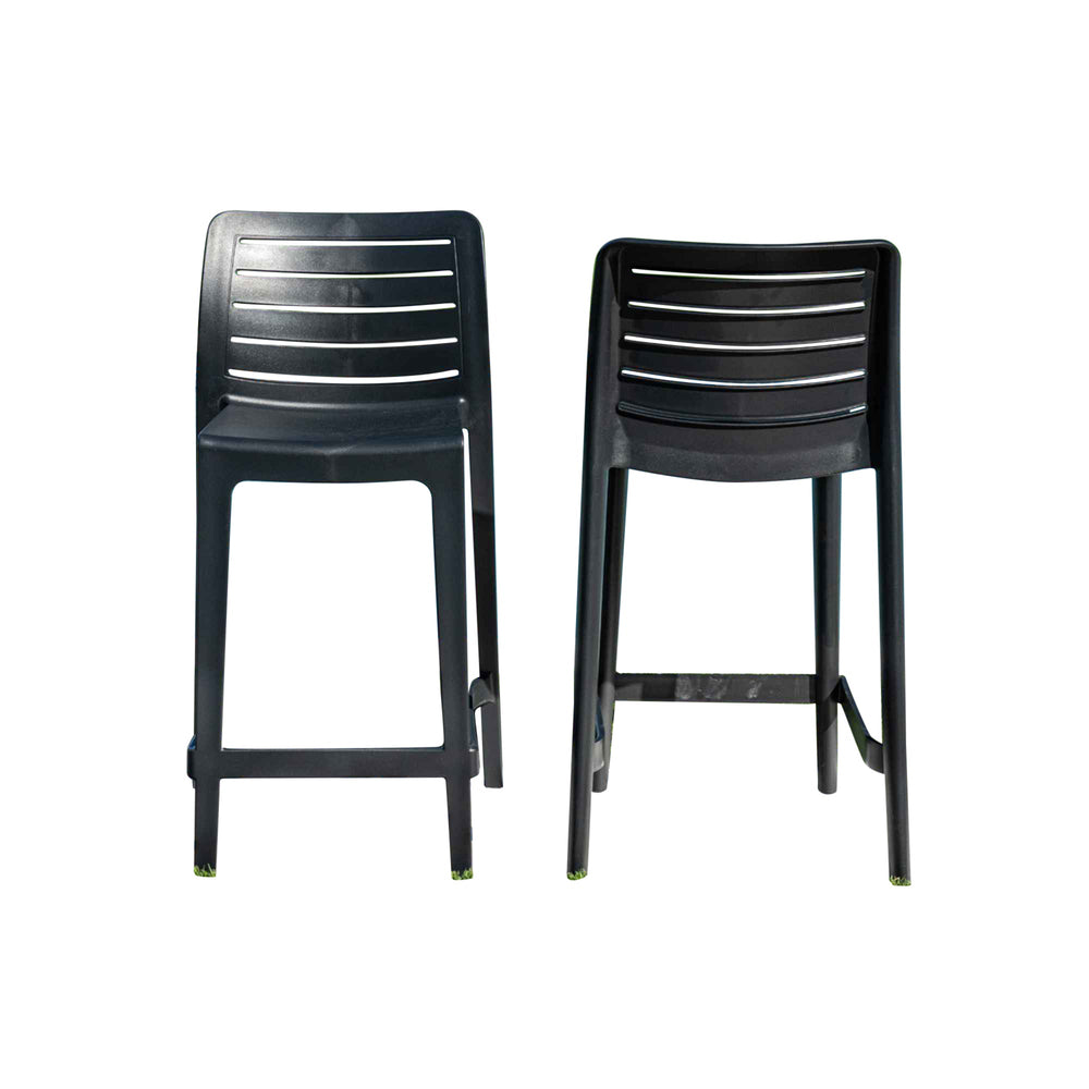 Leva Set of 2 Barstools - Anthracite - image 9