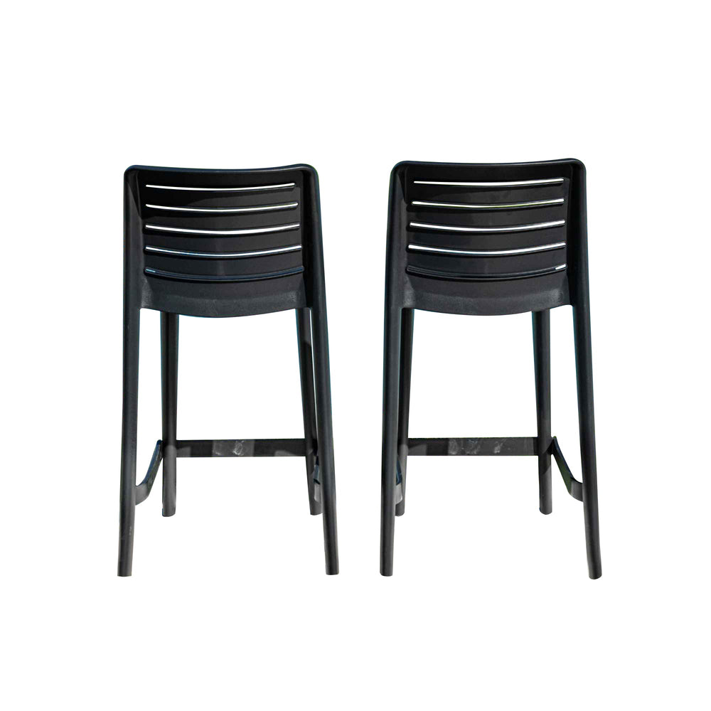Leva Set of 2 Barstools - Anthracite - image 10