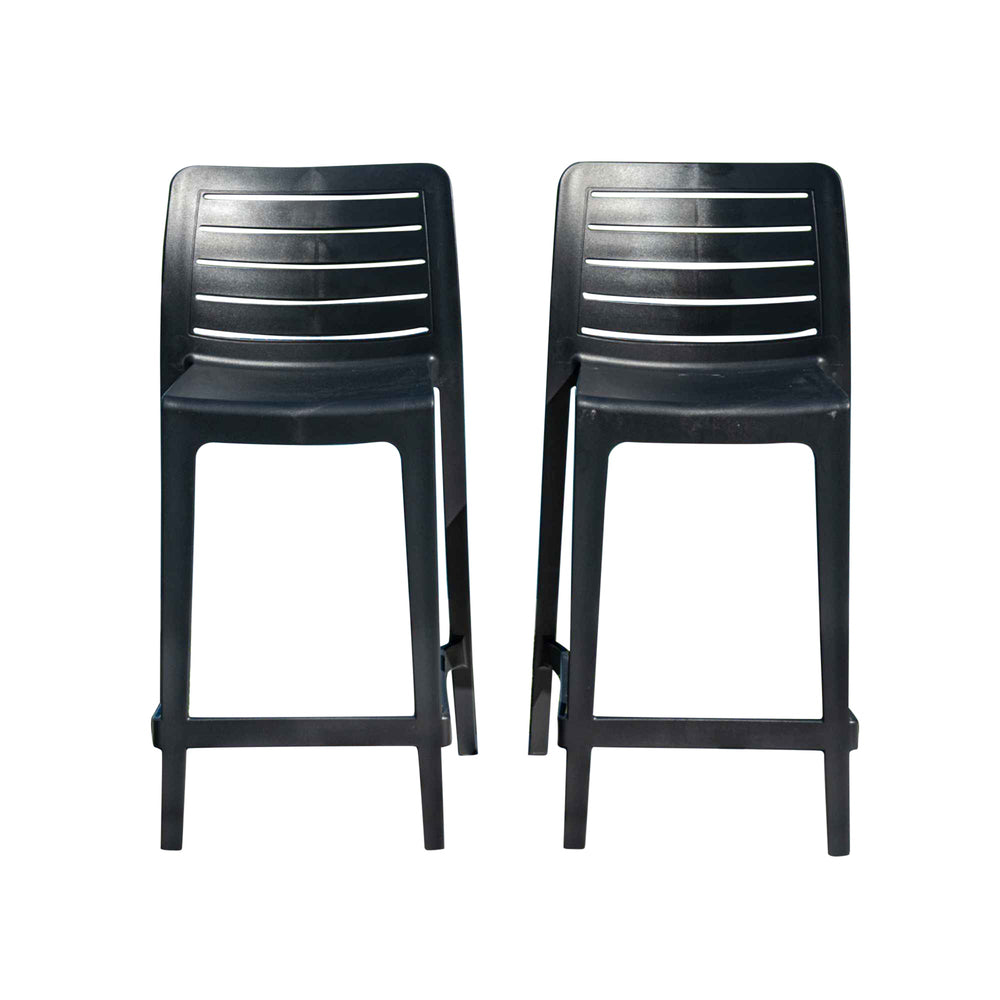 Leva Set of 2 Barstools - Anthracite - image 11