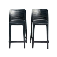 Leva Set of 2 Barstools - Anthracite - image 11