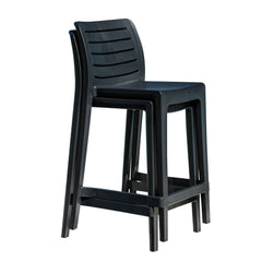 Leva Set of 2 Barstools - Anthracite - image 12