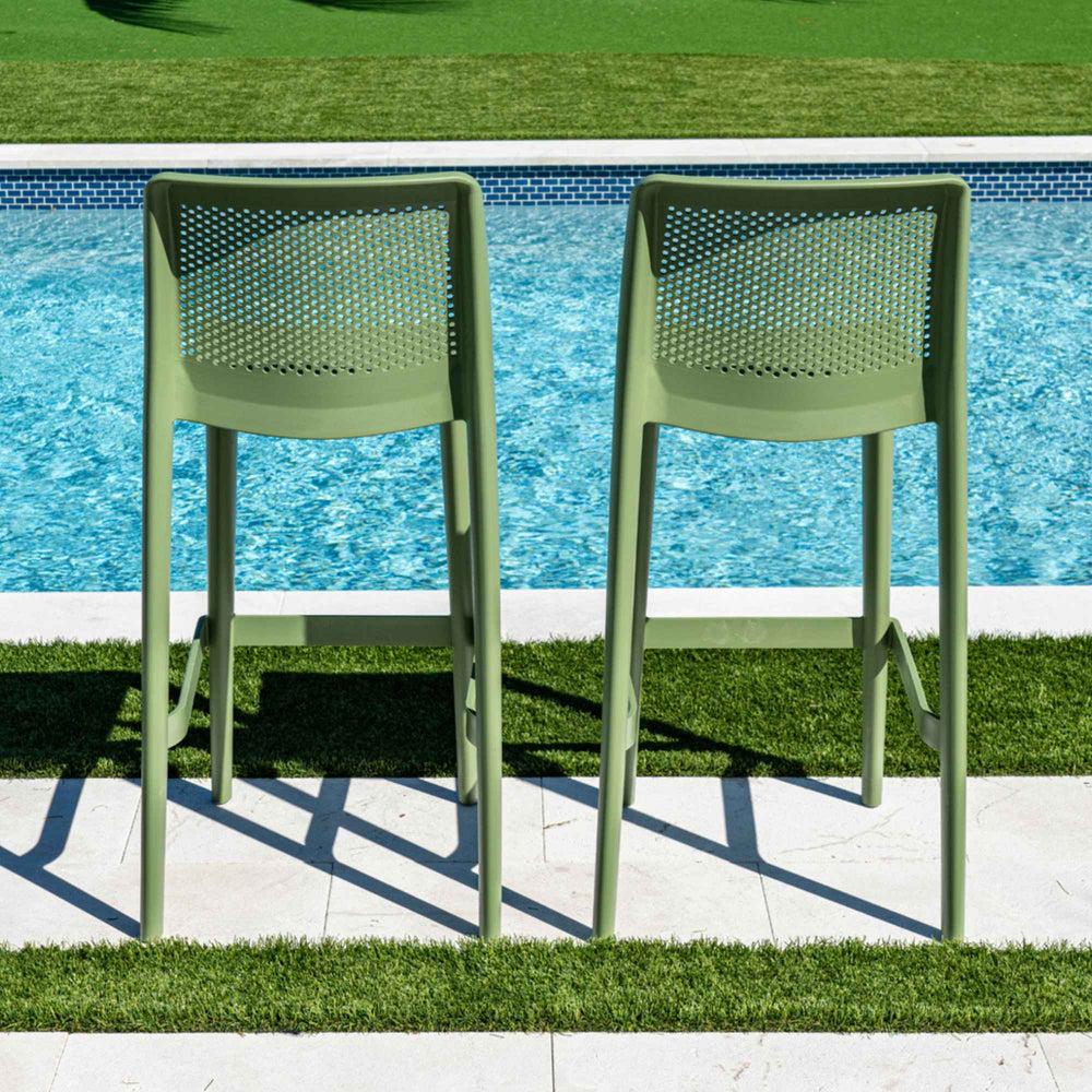 Lisa Set of 2 Barstools - Green - image 5