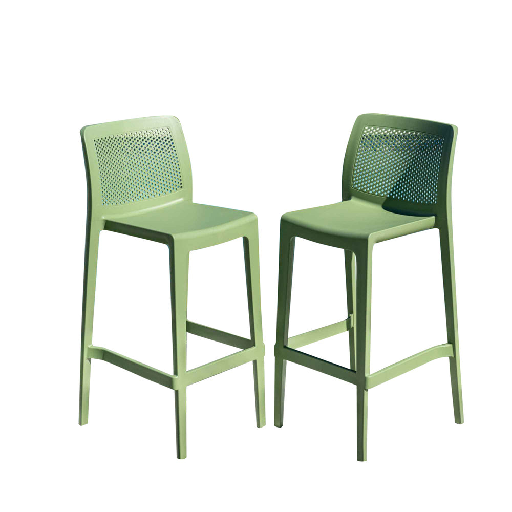 Lisa Set of 2 Barstools - Green - image 7