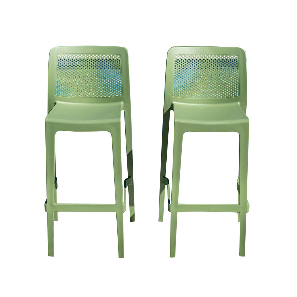 Lisa Set of 2 Barstools - Green - image 8