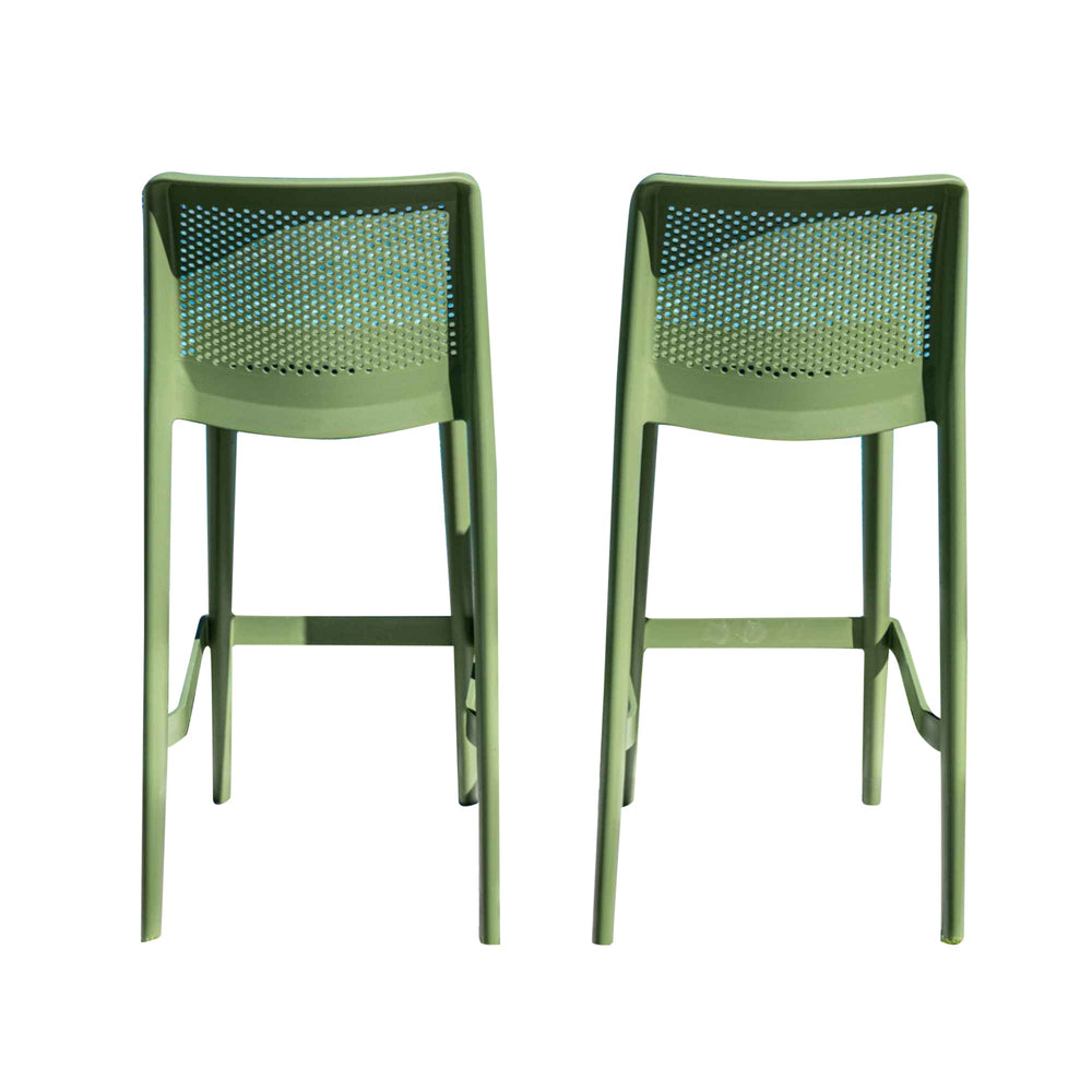 Lisa Set of 2 Barstools - Green - image 9