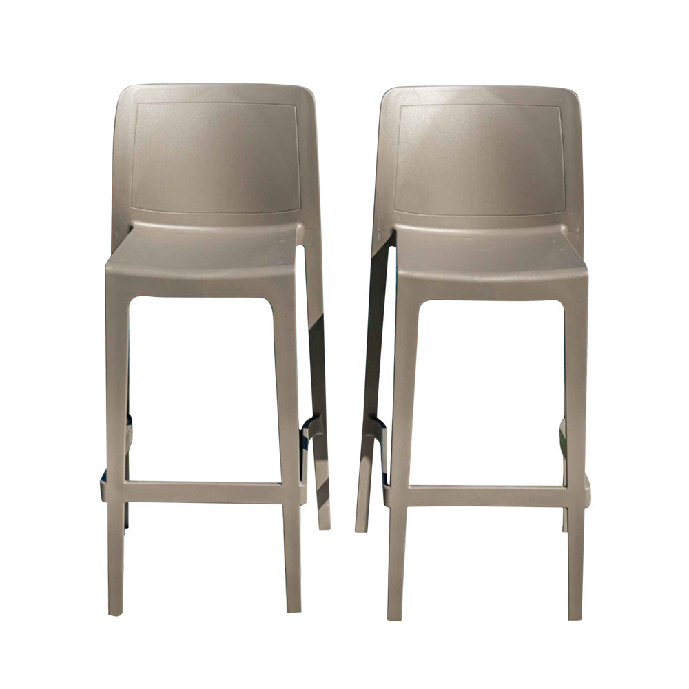 Luna Set of 2 Barstools - Cappuccino - image 7