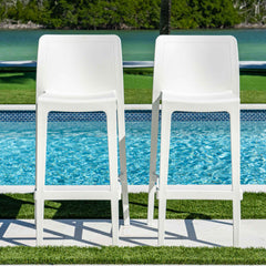 Luna Set of 2 Barstools - White - image 5