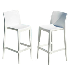Luna Set of 2 Barstools - White - image 7