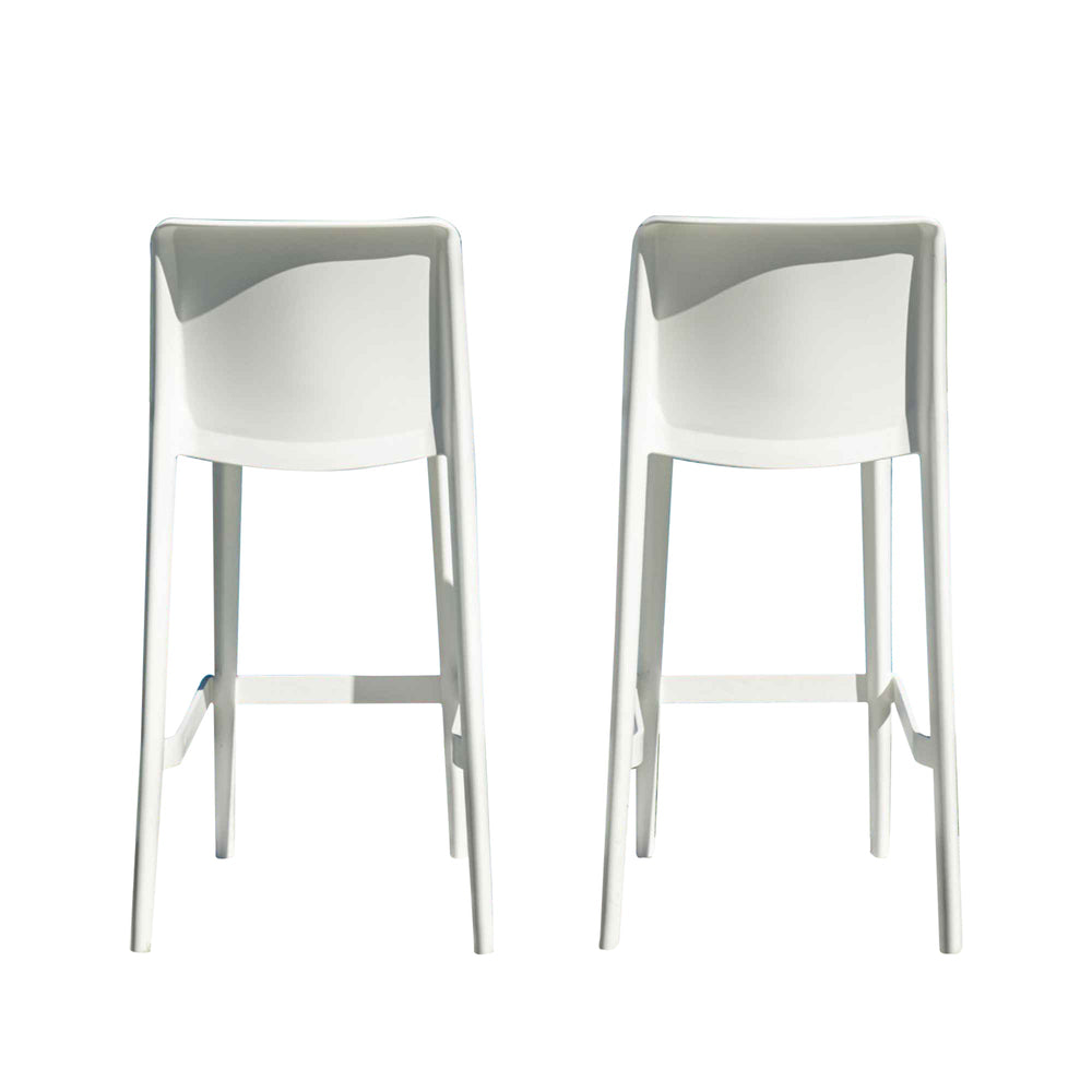 Luna Set of 2 Barstools - White - image 8
