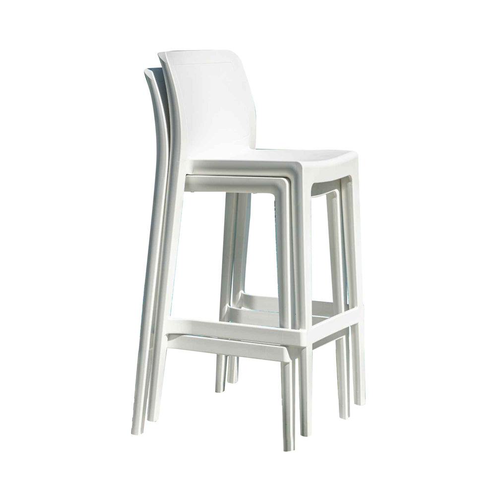 Luna Set of 2 Barstools - White - image 10