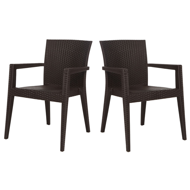 Montana Set of 2 Stackable Armchair-Brown