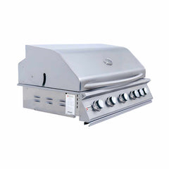 RCS Premier 40 Inch 5 Burner Built In Gas Grill With Rear Infrared Burner
