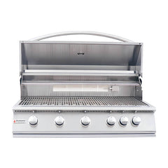 RCS Premier 40 Inch 5 Burner Built In Gas Grill With Rear Infrared Burner