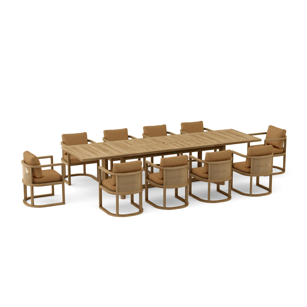Canvas Teak cushion