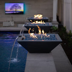 The Outdoor Plus Maya Concrete Fire & Water Bowl